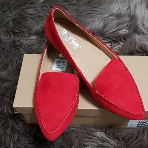 Brash Shoes - Brash Flashy Red Pointed Toe Loafer Flats NWT